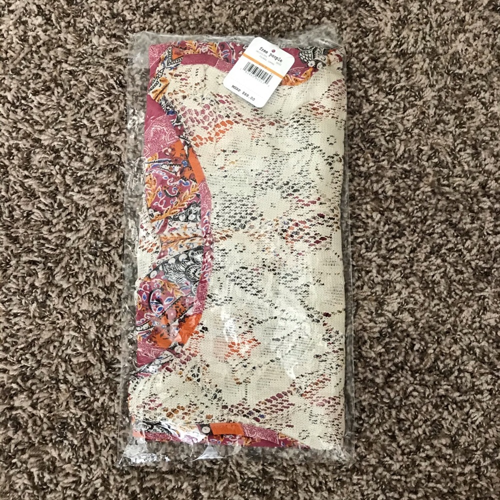 Free People Floral Boho Mini Dress Count Me In Top - Picture 7 of 9
